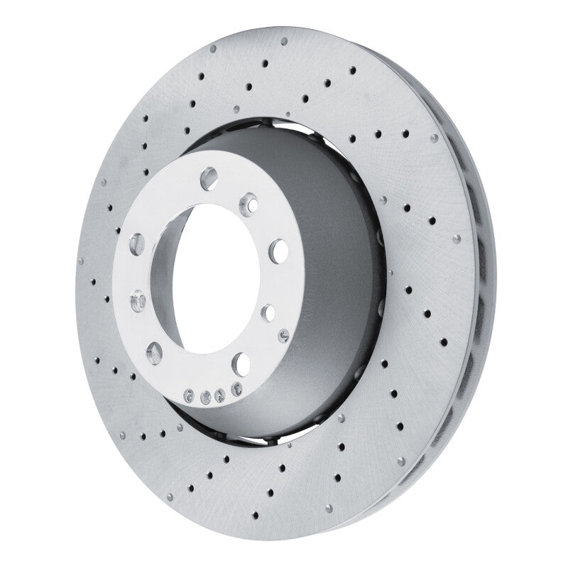 R1 10-11 Porsche 911 Left Rear Drilled Carbon Alloy GeoMET Rotor