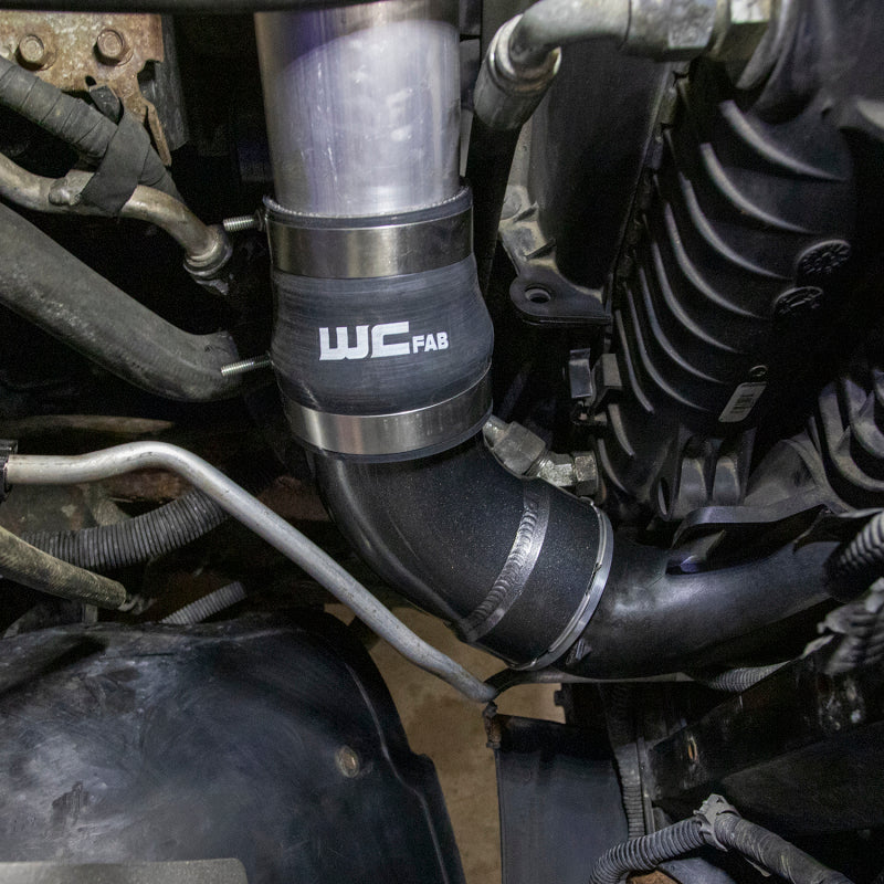 Wehrli 06-10 GM Duramax LBZ/LMM Intercooler Outlet Elbow Kit - Candy Red