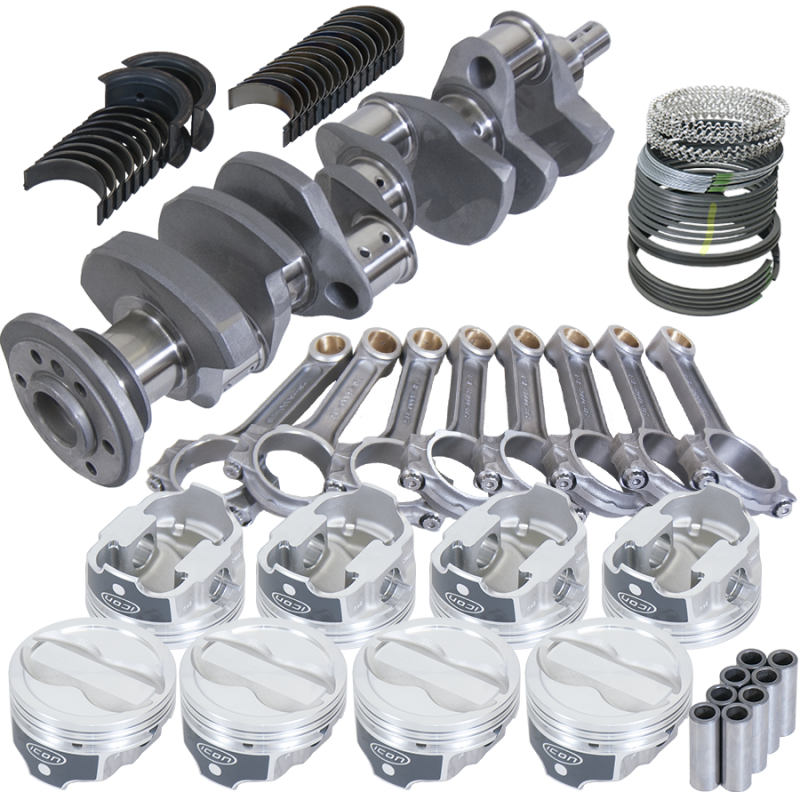Eagle Chevy LT1 350 1Pc 3.750in Crank 6.000in I-Beam Rods -18cc 4.060in Pistons Rotating Assembly