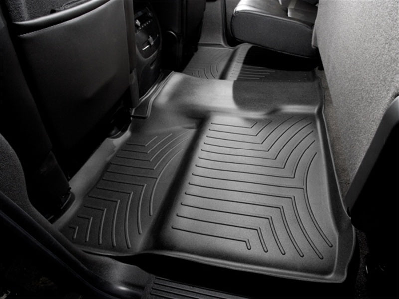 WeatherTech 07-13 Chevrolet Silverado Crew Cab Rear FloorLiner - Black