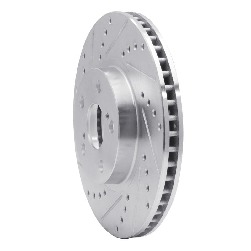 DFC 00-10 Pontiac Vibe Front Left Drilled & Slotted Silver Brake Rotor