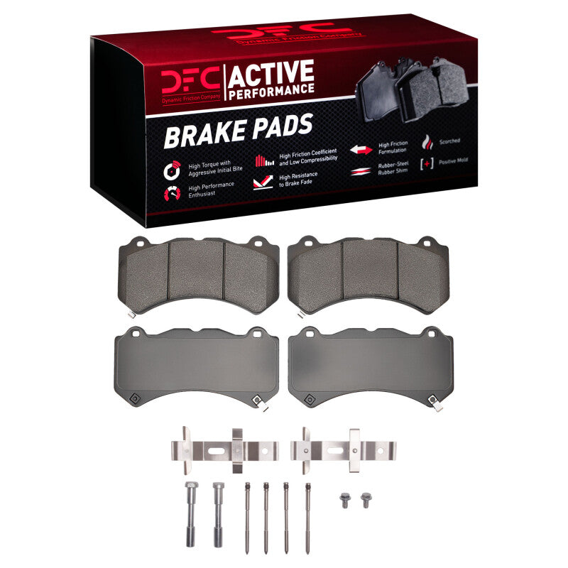 DFC 15-19 Chevrolet Corvette Front Active Performance Pads and Hardware Kit