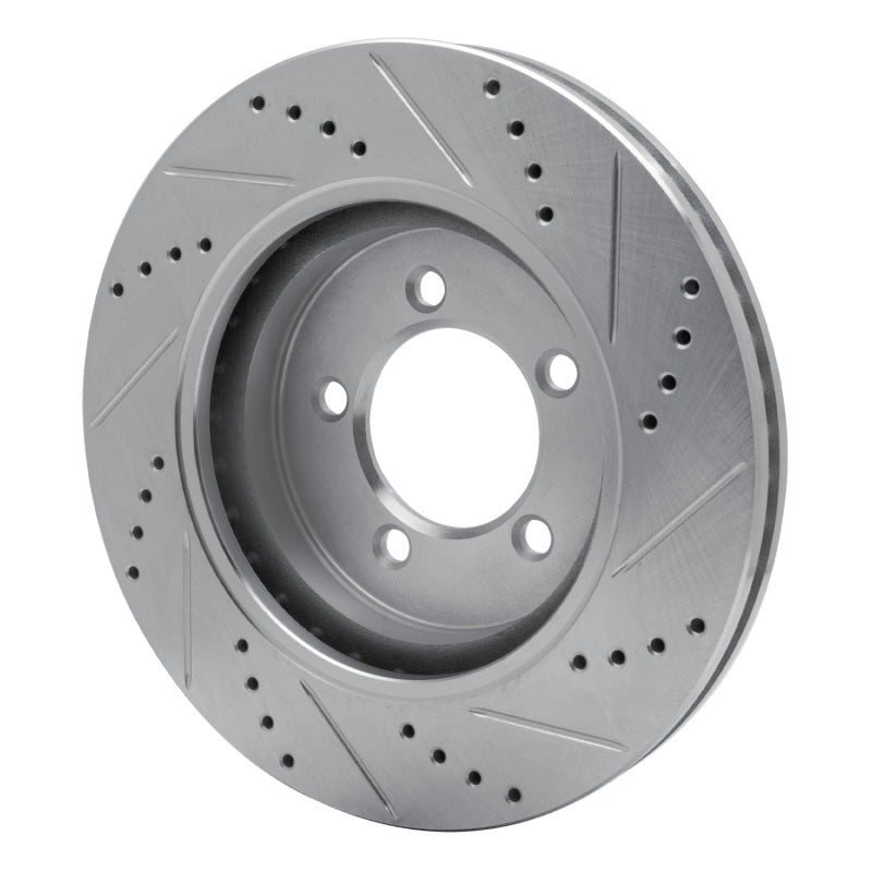 DFC 06-10 Ford Explorer Sport Trac Front Left Drilled & Slotted Silver Brake Rotor