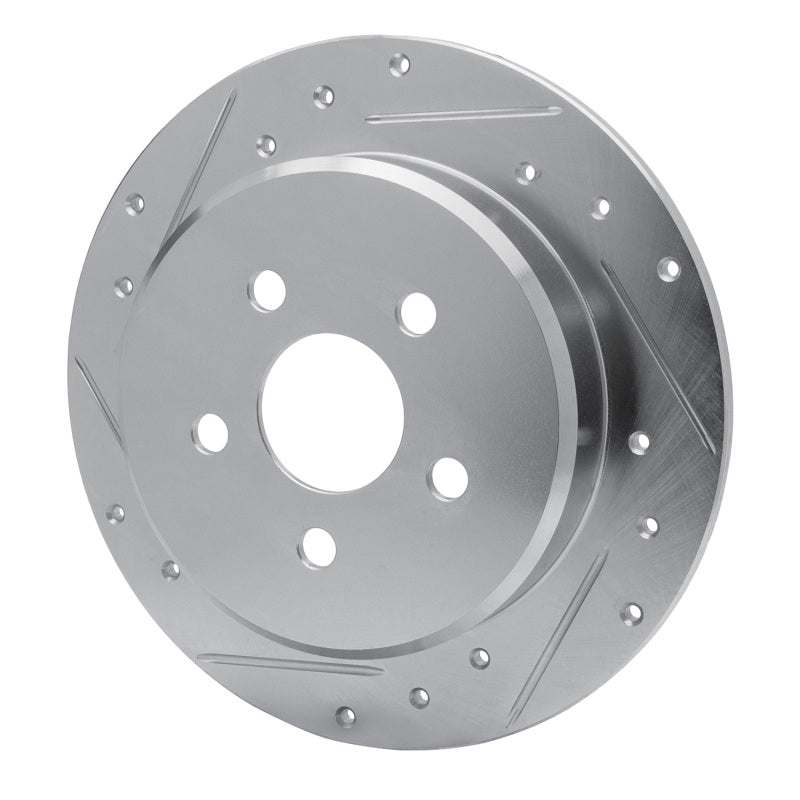 R1 95-03 Chrysler PT Cruiser Rear Left Drilled & Slotted Silver Brake Rotor