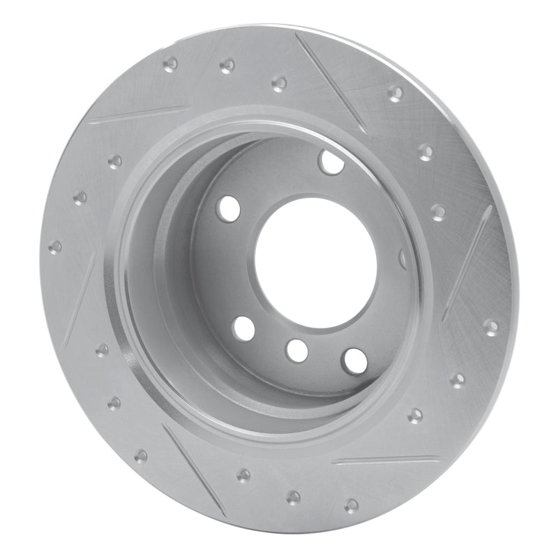 DFC 95-99 BMW 318ti Rear Left Drilled & Slotted Silver Brake Rotor
