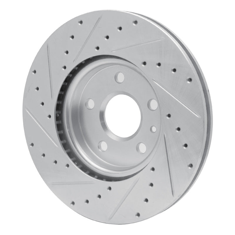 DFC 06-15 Lexus IS250 Rear Right Drilled & Slotted Silver Brake Rotor