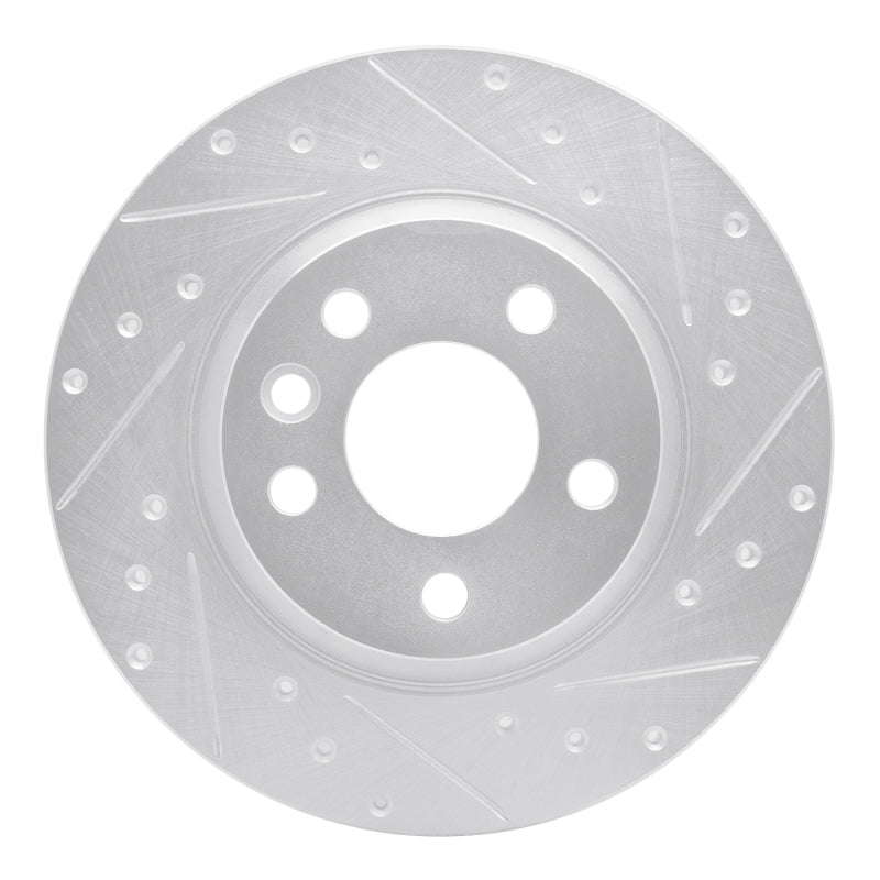 DFC 01-03 Volkswagen EuroVan Rear Right Drilled & Slotted Silver Brake Rotor