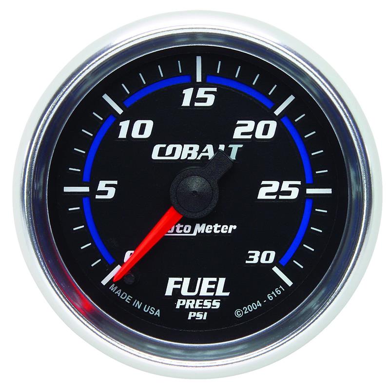 Autometer Cobalt 52mm 0-30 PSI Full Sweep Electronic Fuel Pressure Gauge
