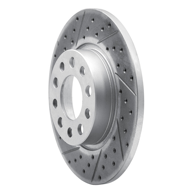 R1 15-26 Alfa Romeo Tonale Rear Left Drilled & Slotted Geo-Carbon Rotor