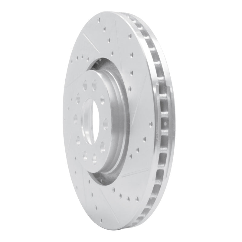 DFC 98-09 Audi S4 Front Right Drilled & Slotted Silver Brake Rotor