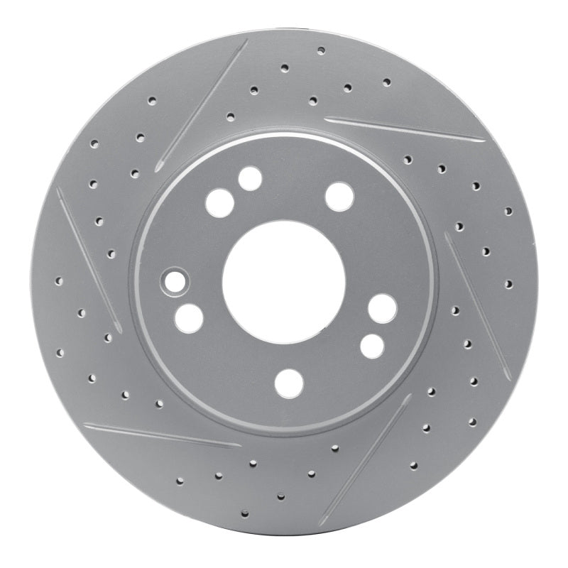 R1 84-95 Mercedes-Benz 300TE Front Left Drilled & Slotted Geo-Carbon Rotor