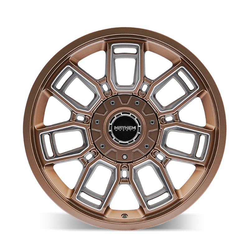 Mayhem 8118 Ordinance 20x9 / 6x135/139.7 BP / 106.1mm Hub Matte Bronze Wheel w/ Milled Spokes
