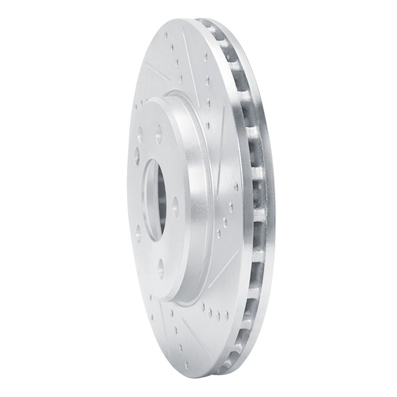 DFC 06-11 Mercedes-Benz B200 Front Right Drilled & Slotted Silver Brake Rotor