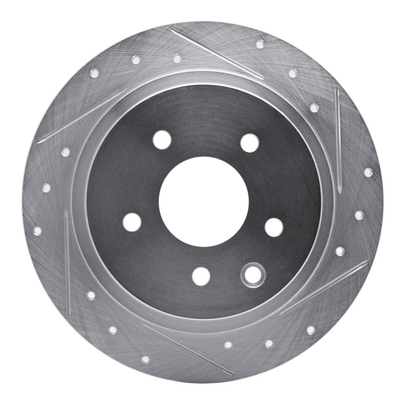 DFC 02-25 Nissan Maxima Rear Right Drilled & Slotted Silver Brake Rotor