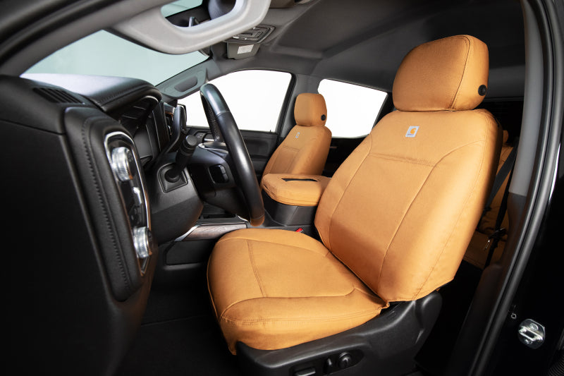 Covercraft 11-18 Dodge Ram Carhartt PrecisionFit Custom Second Row Seat Covers - Brown