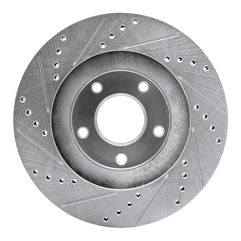 DFC 02-06 Infiniti I35 Front Right Drilled & Slotted Silver Brake Rotor