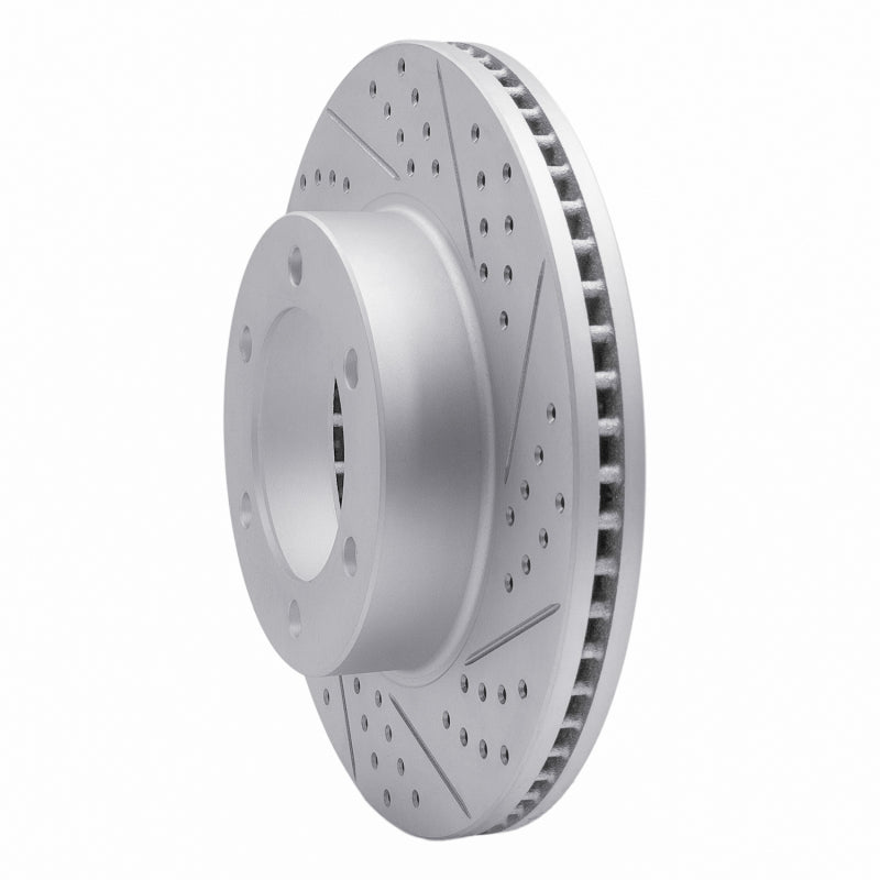 R1 00-07 Toyota Tundra Front Right Drilled & Slotted Geo-Carbon Rotor