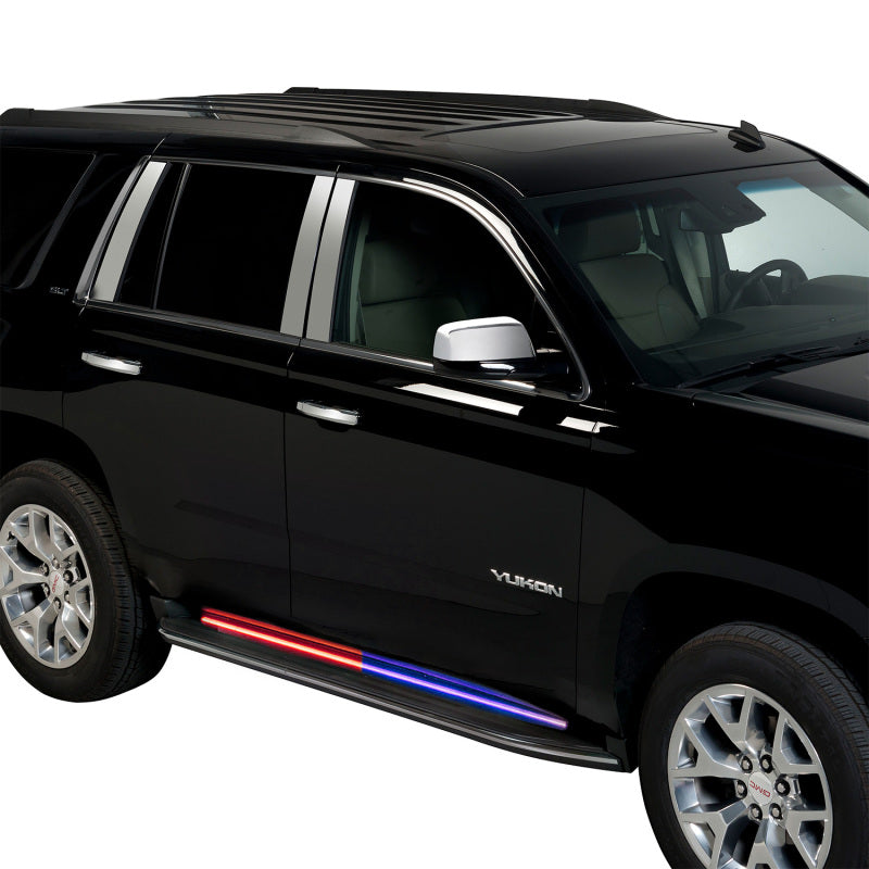 Putco 15-23 Chevrolet Tahoe Blade Rocker Kits Sideliners - Red/Blue w/ White Override