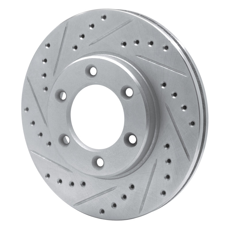DFC 93-98 Toyota T100 Front Left Drilled & Slotted Silver Brake Rotor