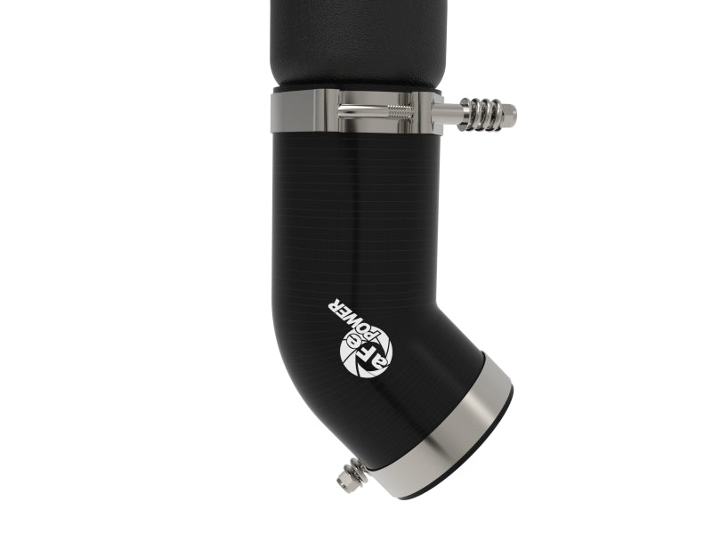 aFe BladeRunner 3in & 3-1/2in AL Hot and Cold Charge Pipe Kit Black RAM Diesel Trucks 25-26 L6-6.7L