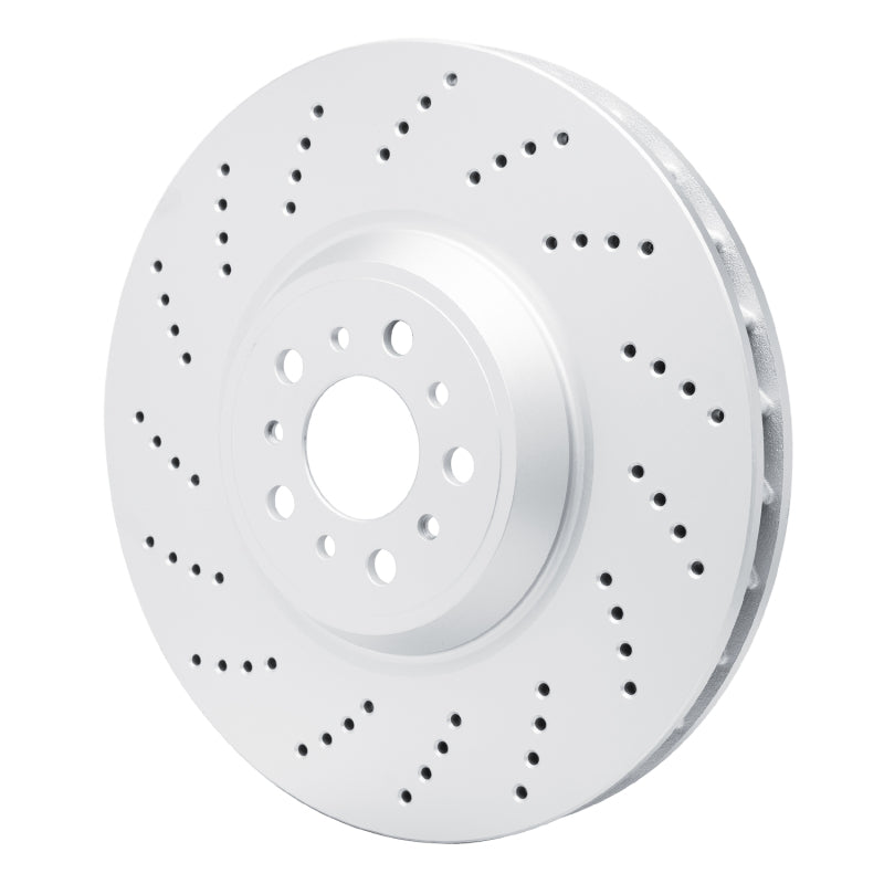 R1 2021-2025 BMW M3 Left Front GeoSPEC Coated Rotor - Drilled