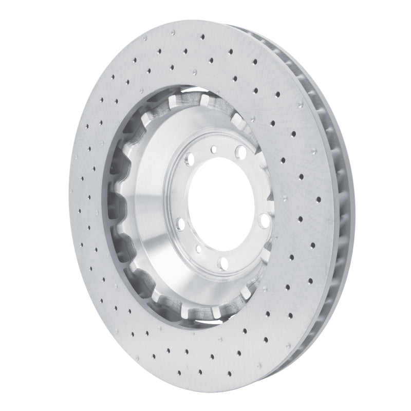 R1 10-11 Porsche 911 Left Front Drilled Carbon Alloy GeoMET Rotor