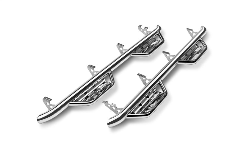 N-Fab 2022 Toyota Tundra CrewMax (All Beds) SRW Podium SS - Cab Length - 3in - Polished SS