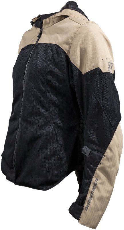 Speed and Strength Starstruck Mesh Jacket Trench Tan/Black Womens - Large