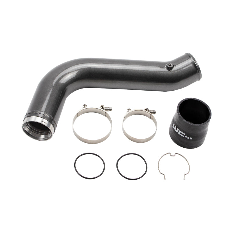 Wehrli 17-19 GM Duramax L5P Passenger Side 3.5in Intercooler Pipe - Sparkle Copper