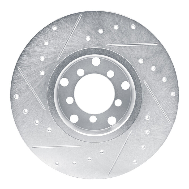 DFC 65-73 Mercedes-Benz 280SE Front Right Drilled & Slotted Silver Brake Rotor