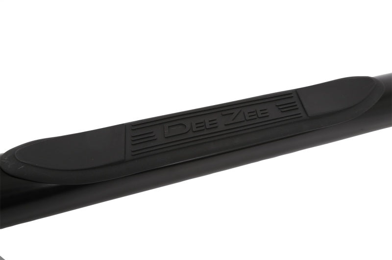 Dee Zee 14-19 Chevrolet Silverado Tubes - 3In Round Black Steel CrewCab