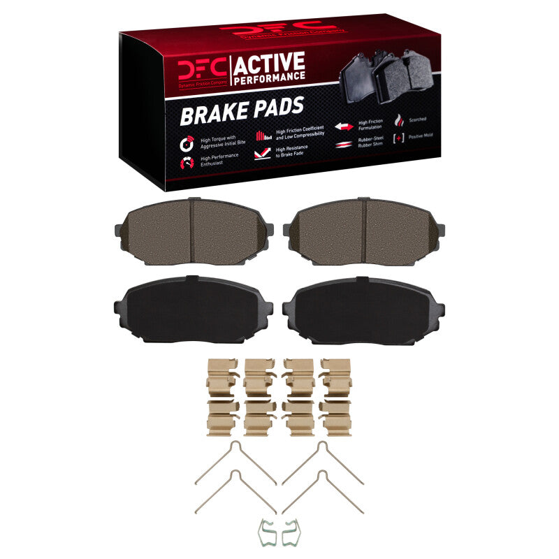 DFC 90-97 Mazda Miata (NA) Front Active Performance Pads and Hardware Kit