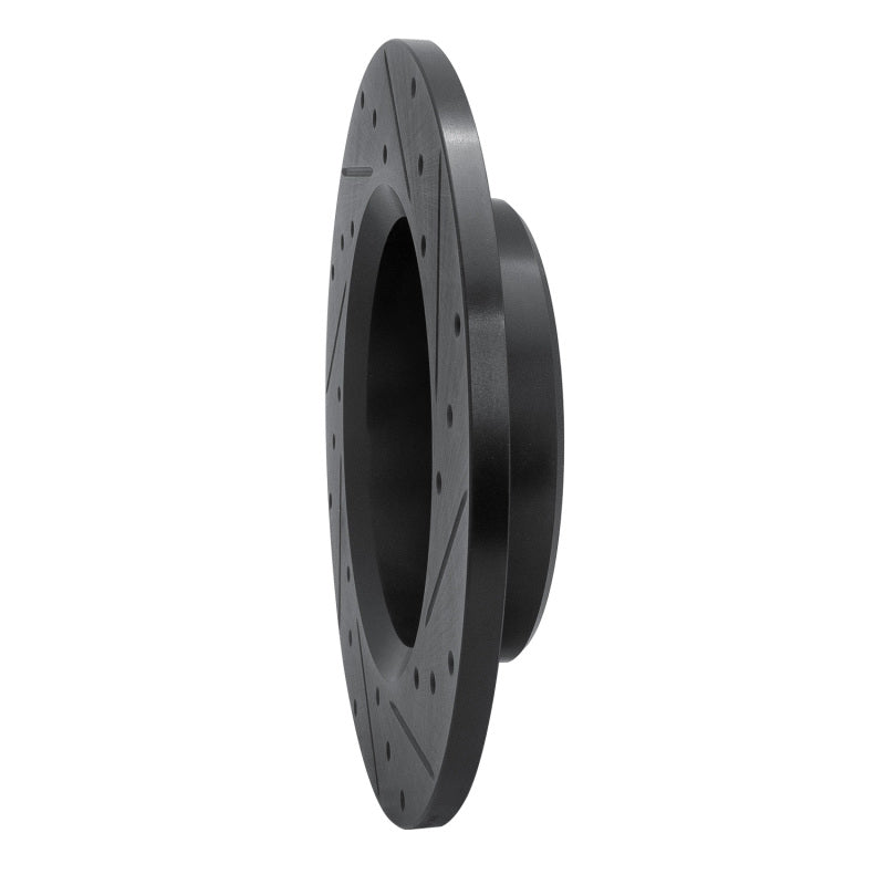 R1 79-80 Toyota Pickup Front Left Drilled & Slotted Black Brake Rotor