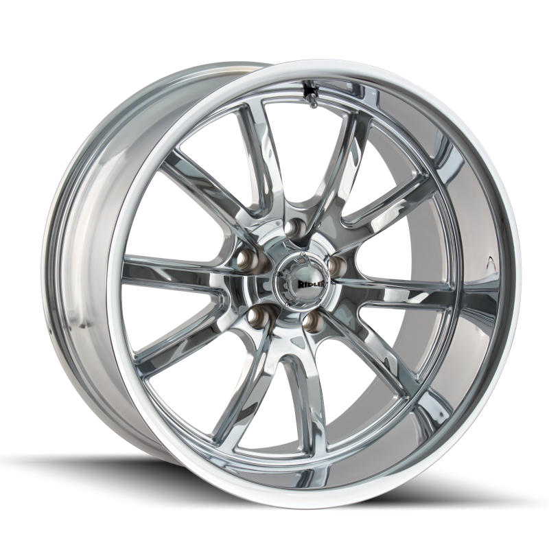 Ridler 650 17x7 / 5x120.65 BP / 0mm Offset / 83.82mm Hub Chrome Wheel