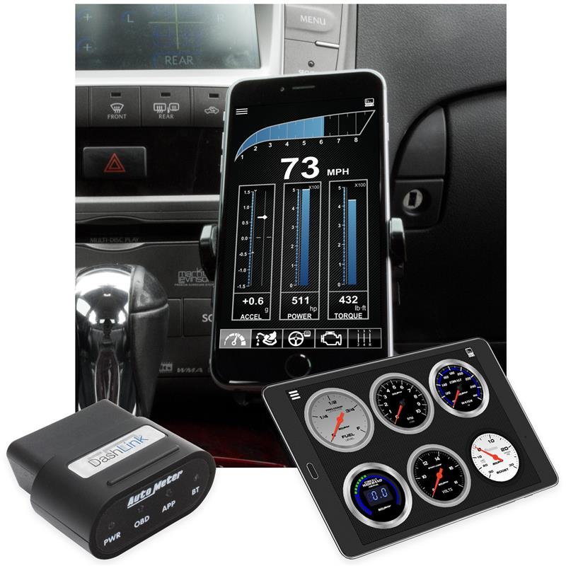 Autometer OBD-II Wireless Data Module Bluetooth DashLink for Apple IOS & Android Devices