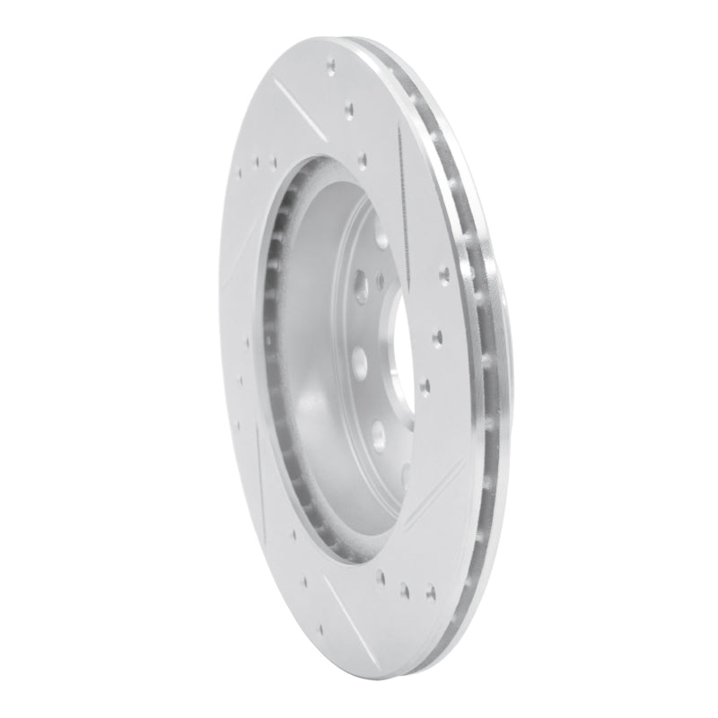 R1 91-95 Toyota MR2 Rear Left Drilled & Slotted Silver Brake Rotor