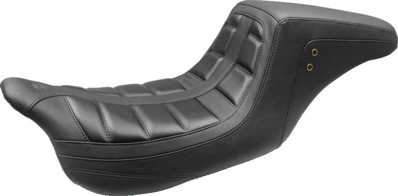 Mustang 97-07 Harley Rd King,06-07 Str Glide,00-05 Eagle Wide Tripper Solo Seat - Brown