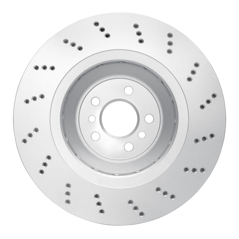 R1 20-25 BMW X3 Left Rear Drilled Carbon Alloy GeoMET Rotor
