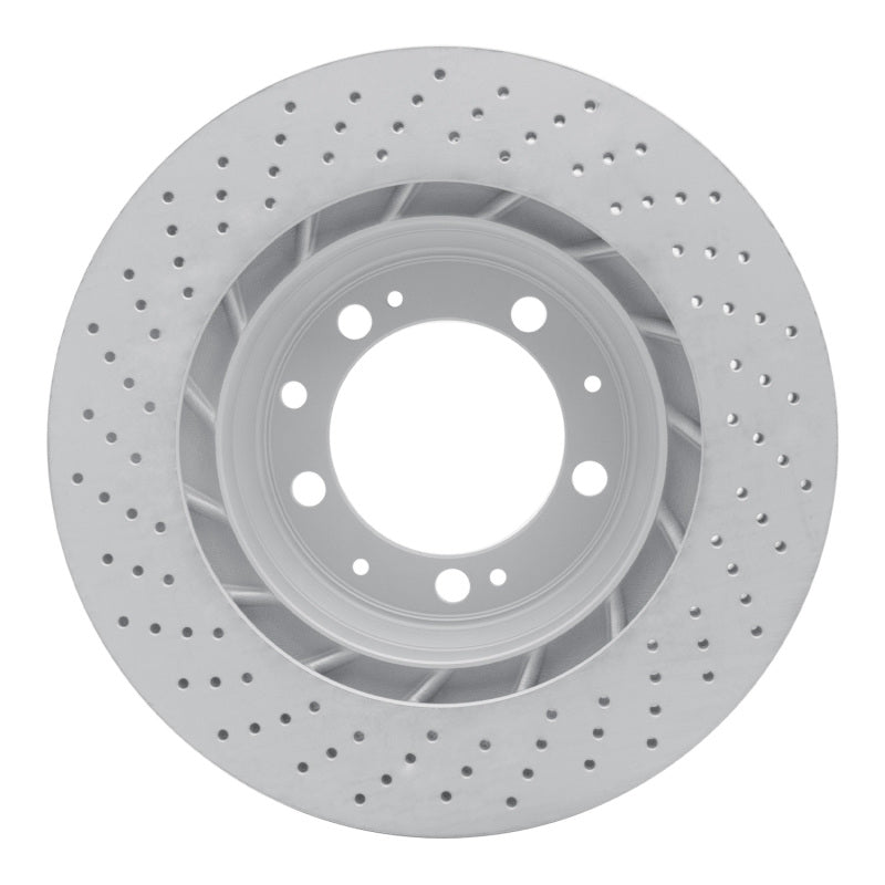 R1 98-98 Porsche 911 Right Rear Drilled Carbon Alloy GeoMET Rotor