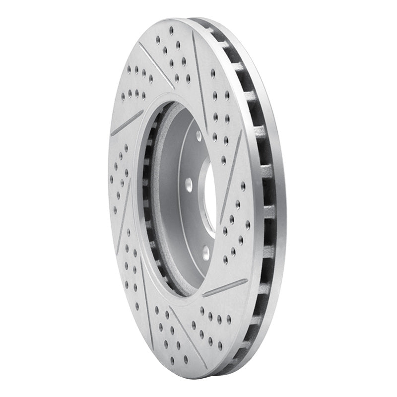 R1 96-11 Chrysler Crossfire Front Left Drilled & Slotted Geo-Carbon Rotor