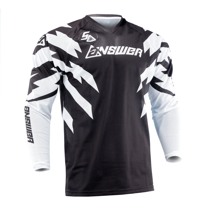 Answer 26 LE Syncron Rizz Vented Jersey Black/White/Cyan - XL