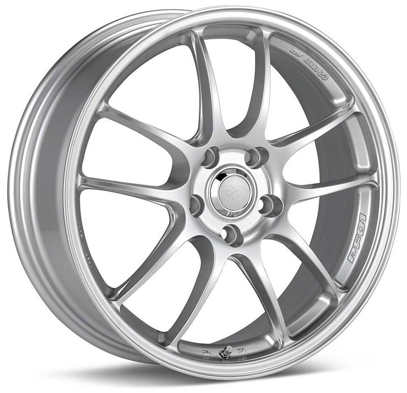 Enkei PF01 18x8 5x114.3 50mm Offset 75mm Hub Bore Silver Paint Wheel (MOQ 40)