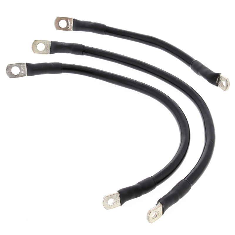 All Balls Racing 94-98 Harley-Davidson FLHR Road King Battery Cable Kit Black