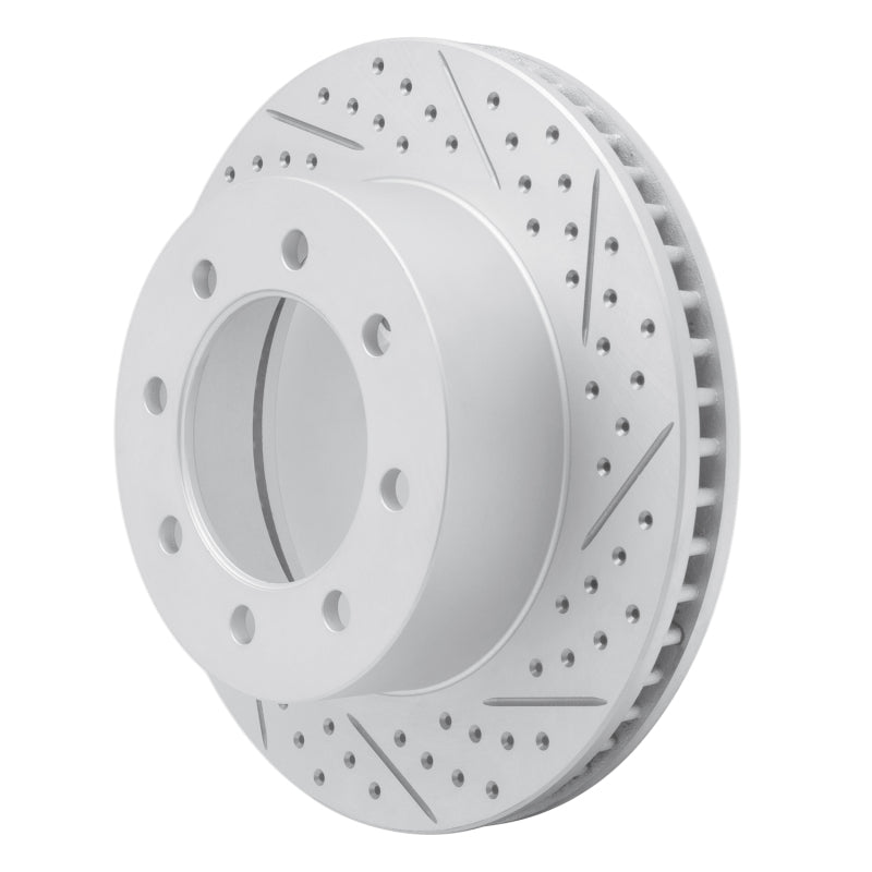 R1 03-08 Dodge Ram 3500 Front Right Drilled & Slotted Geo-Carbon Rotor