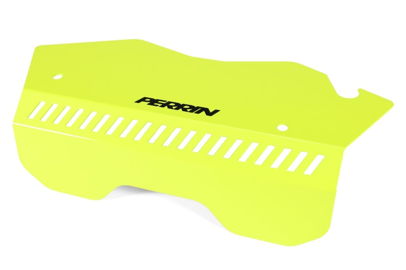 PERRIN 22-25 Subaru WRX Pulley Cover - Neon Yellow (TALL - For Use w/o PERRIN AOS)