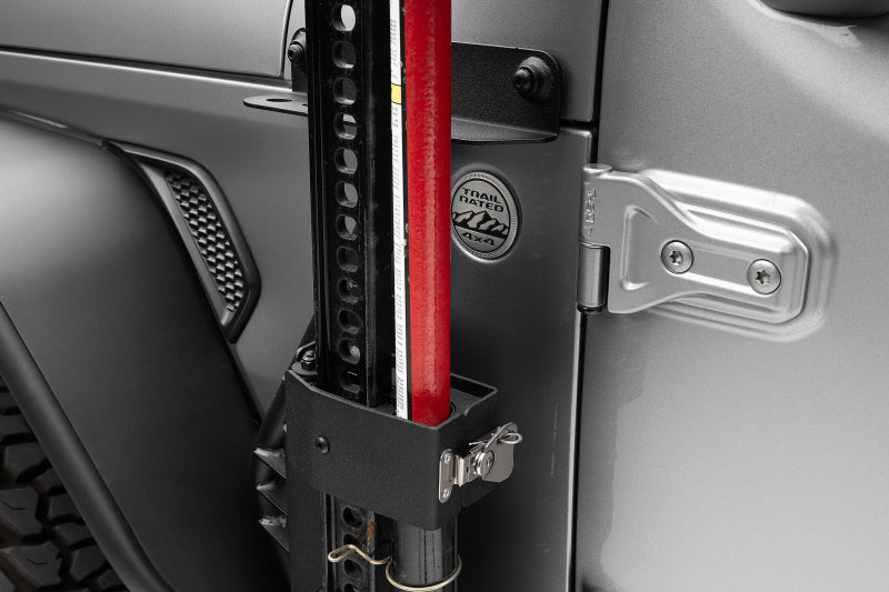 Go Rhino 18-24 Jeep Wrangler JL/JLU/JT Front Fender Jack Mount for Hi-Lift Jack - Tex. Blk