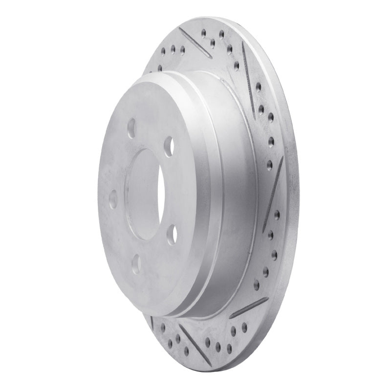R1 93-98 Jeep Grand Cherokee Rear Right Drilled & Slotted Geo-Carbon Rotor