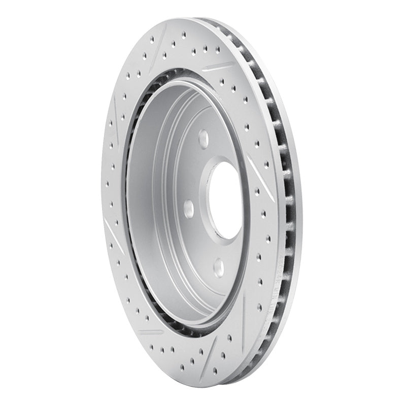 R1 08-19 Cadillac Cts Rear Right Drilled & Slotted Geo-Carbon Rotor
