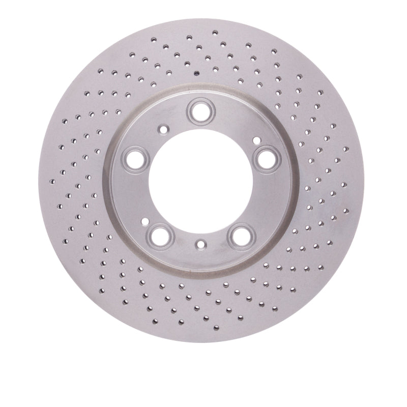 R1 98-12 Porsche 911 Right Front Drilled Carbon Alloy GeoMET Rotor