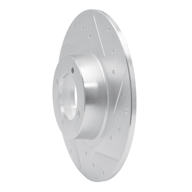 DFC 62-80 MG MGB Front Right Drilled & Slotted Silver Brake Rotor